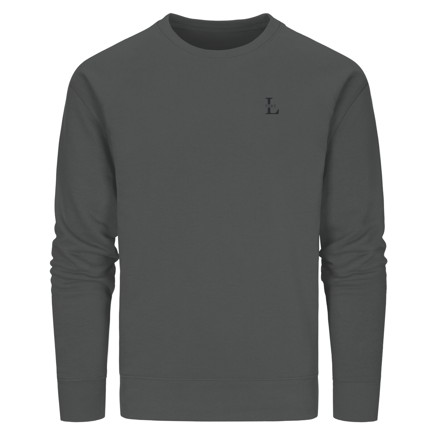 L-PIRE signature sweatshirt with subtle tone-on-tone embroidery.
