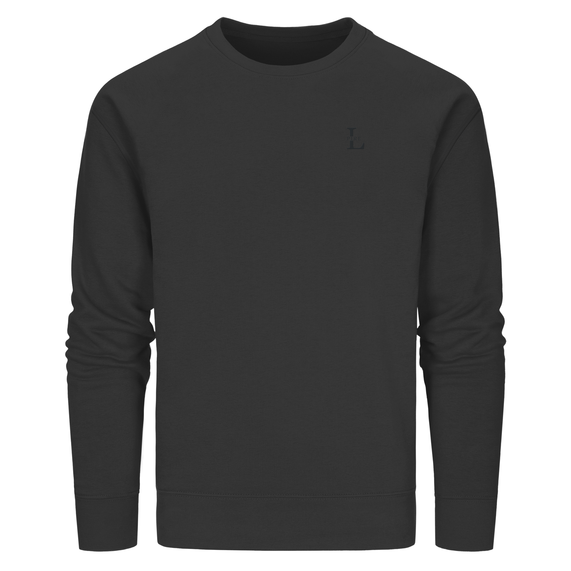 L Pire signature sweatshirt with subtle tone-on-tone embroidery.
