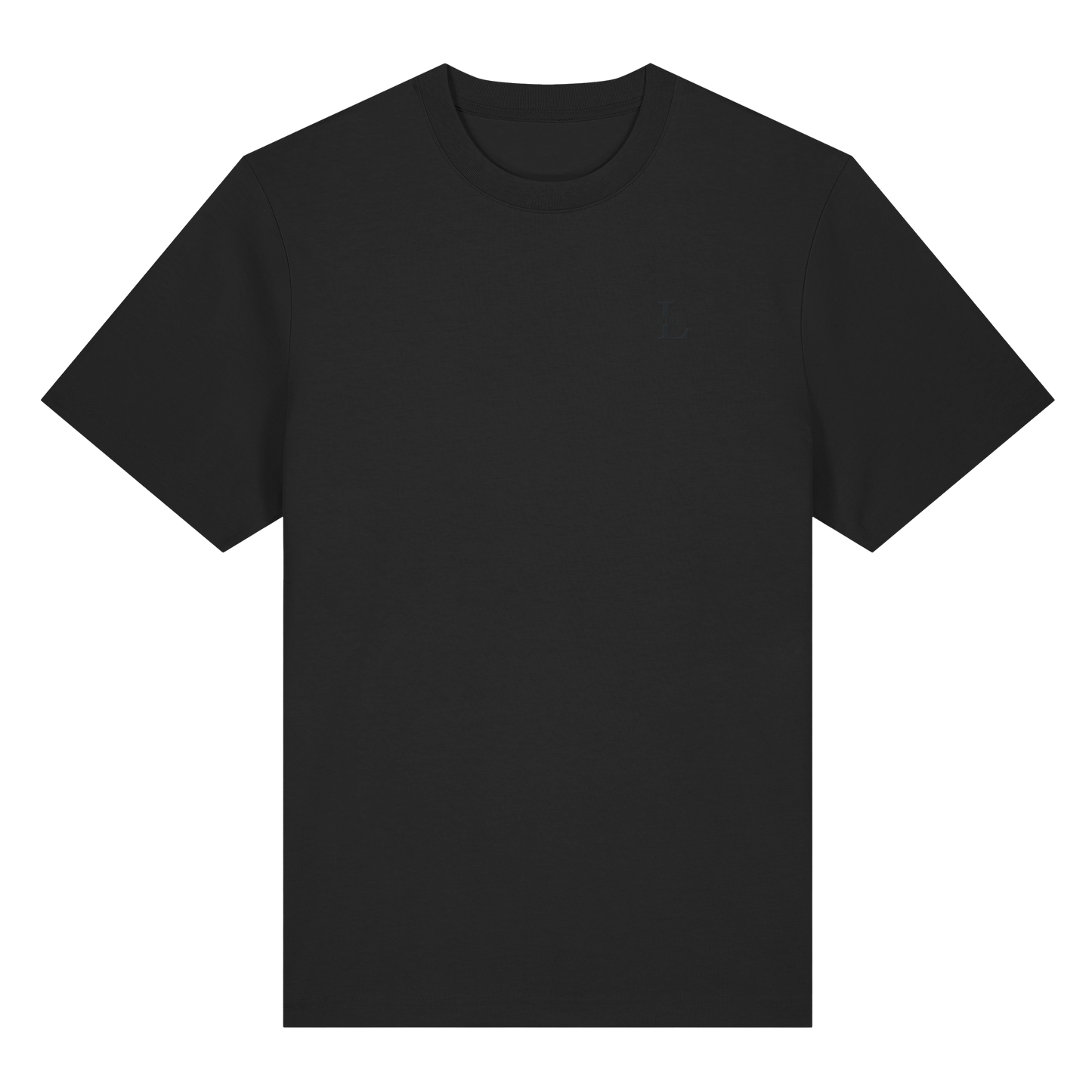 LPire tone-on-tone embroidery detail on signature tee.
