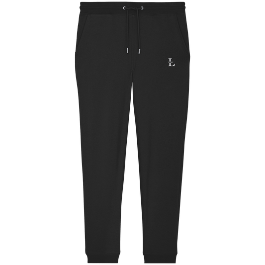 LPIRE embroidered pocket logo on L-Core joggers.
