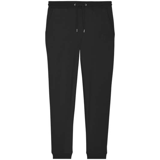 L-PIRE embroidered pocket logo on signature joggers.

