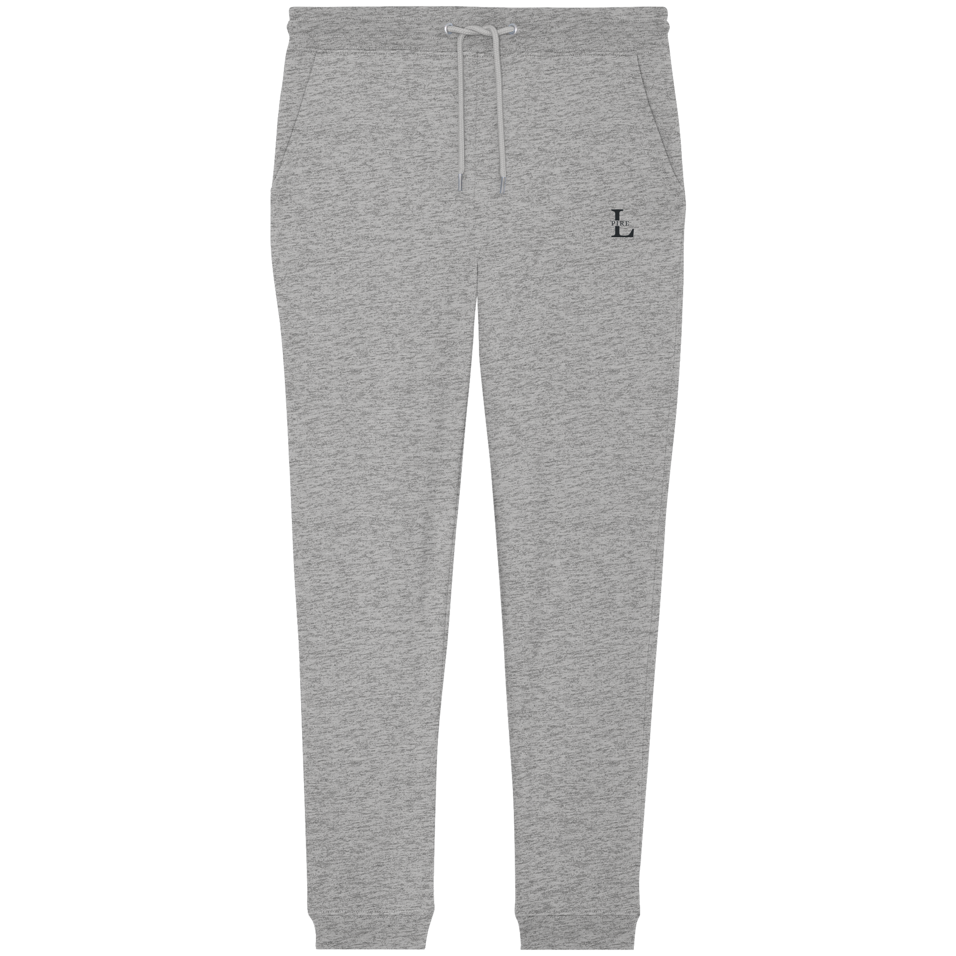 L-PIRE embroidered pocket logo on L-Core joggers.
