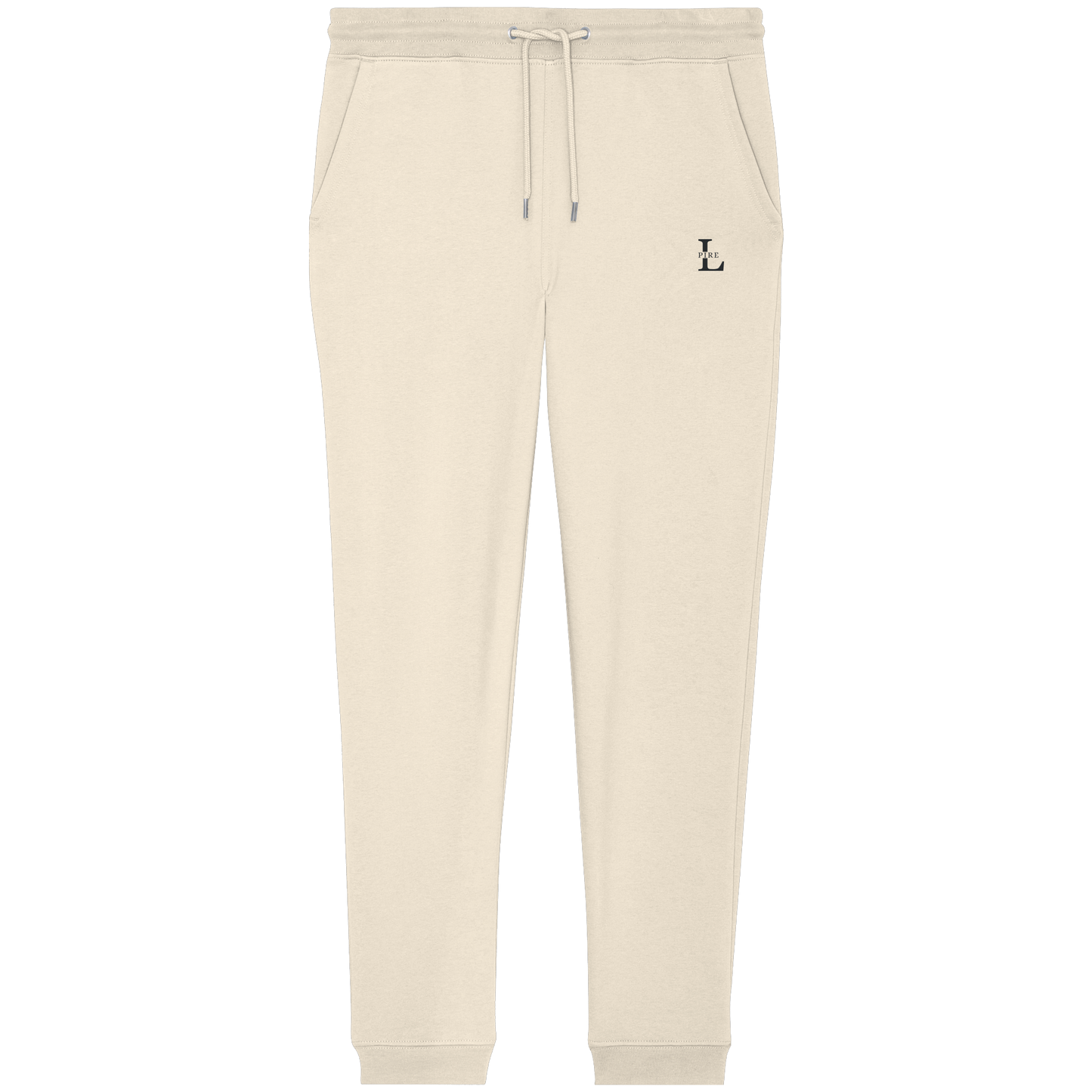 L-PIRE embroidered pocket logo on L-Core joggers.
