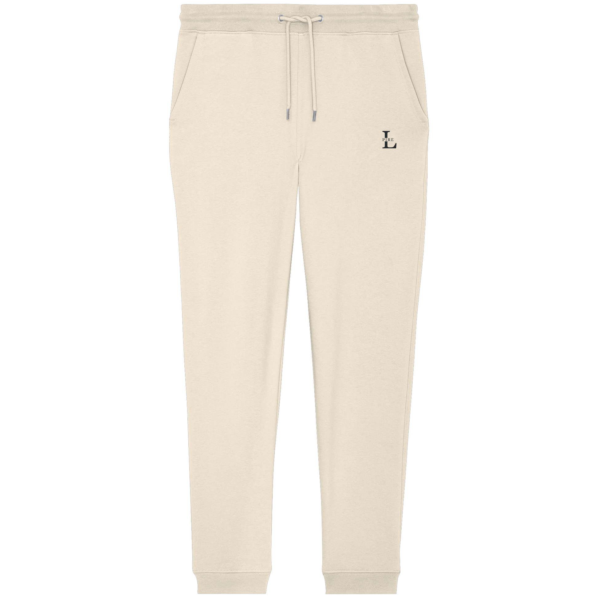 L-PIRE embroidered pocket logo on L-Core joggers.
