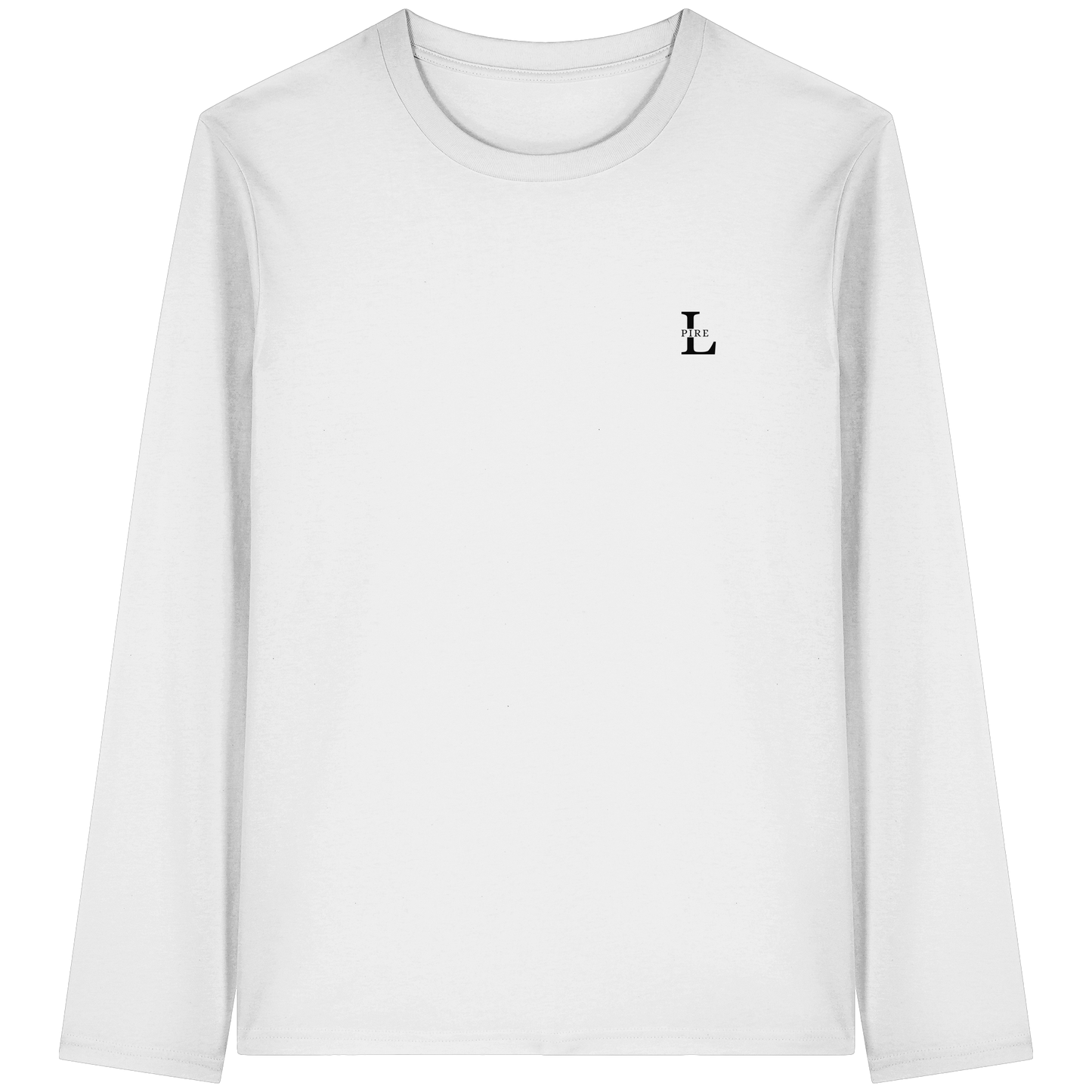 LPire sweatshirt with minimalist embroidered chest logo.
