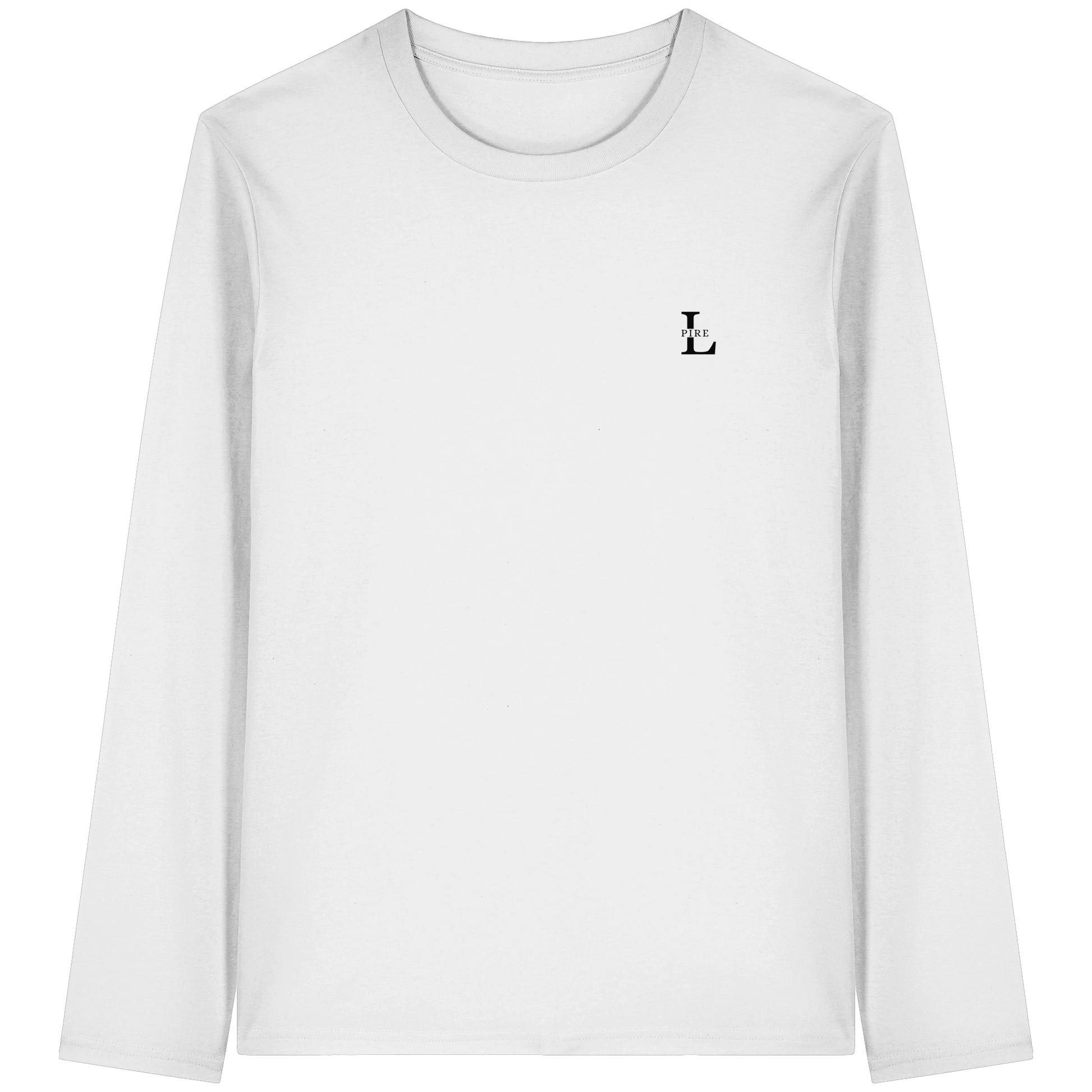 LPire sweatshirt with minimalist embroidered chest logo.
